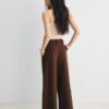 Pantaloni super largi, cu talie ajustabilă Pantaloni super largi, cu talie ajustabilă