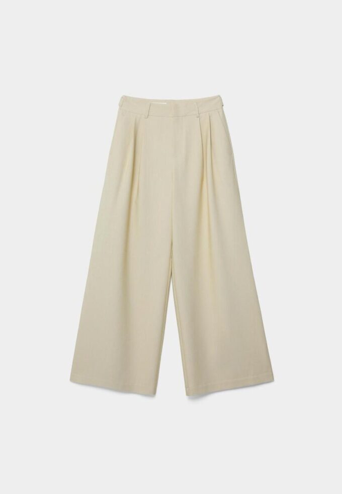 Pantaloni super largi cu talie ajustabilă Pantaloni super largi cu talie ajustabilă