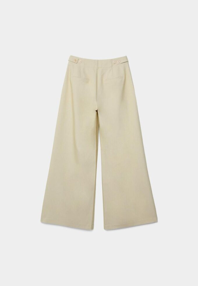 Pantaloni super largi cu talie ajustabilă Pantaloni super largi cu talie ajustabilă