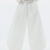 Pantaloni voluminoși din poplin Pantaloni voluminoși din poplin