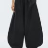 Pantaloni voluminoși din poplin Pantaloni voluminoși din poplin