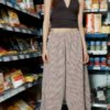 Pantaloni voluminoși din poplin Pantaloni voluminoși din poplin