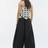 Pantaloni voluminoși din poplin Pantaloni voluminoși din poplin
