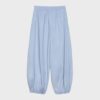 Pantaloni voluminoși din poplin Pantaloni voluminoși din poplin