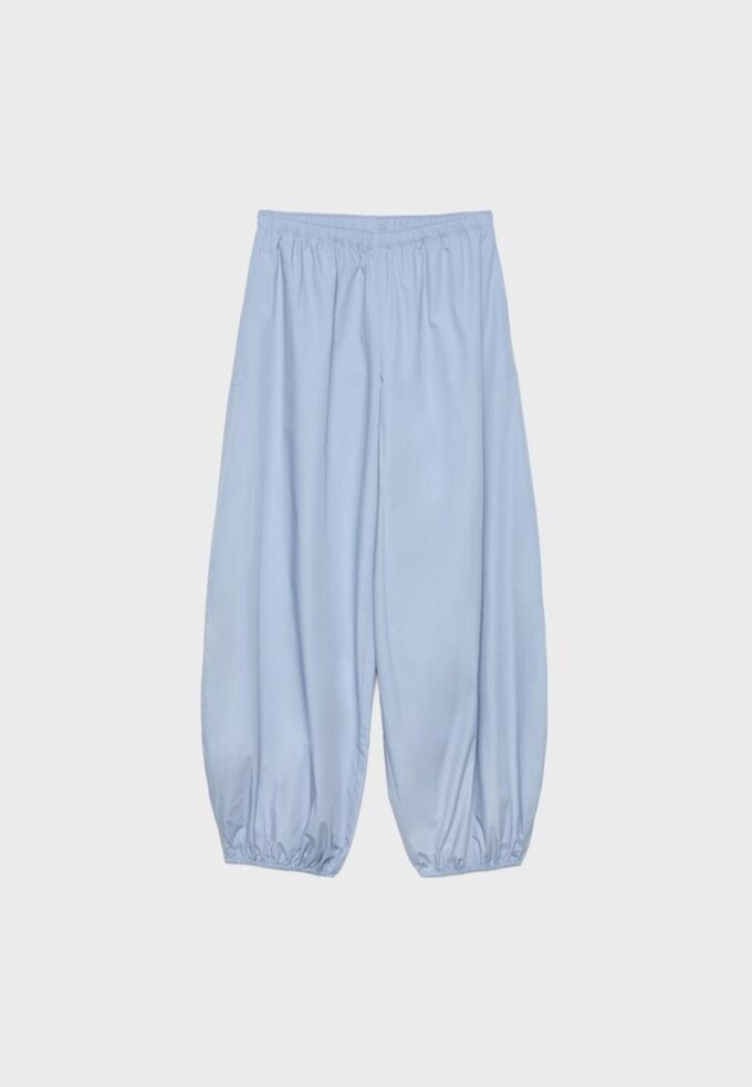 Pantaloni voluminoși din poplin Pantaloni voluminoși din poplin