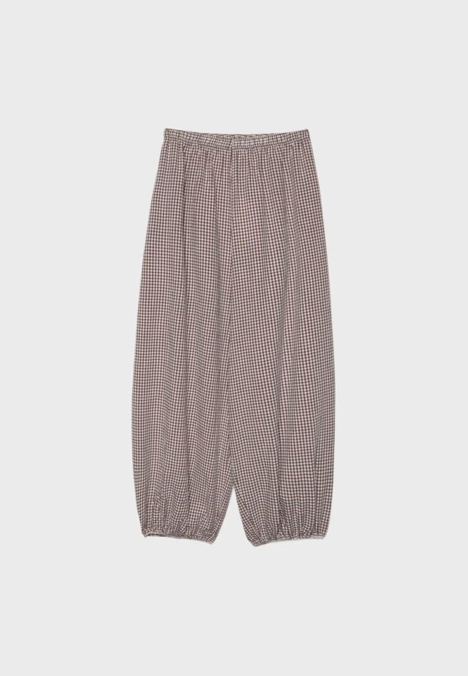 Pantaloni voluminoși din poplin Pantaloni voluminoși din poplin