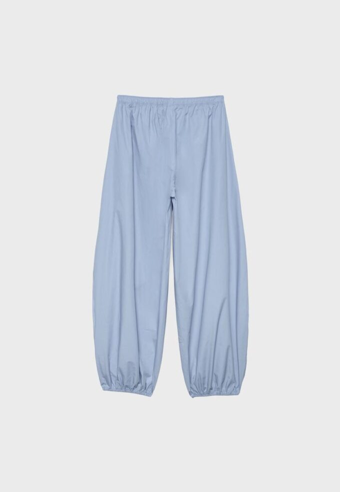 Pantaloni voluminoși din poplin Pantaloni voluminoși din poplin