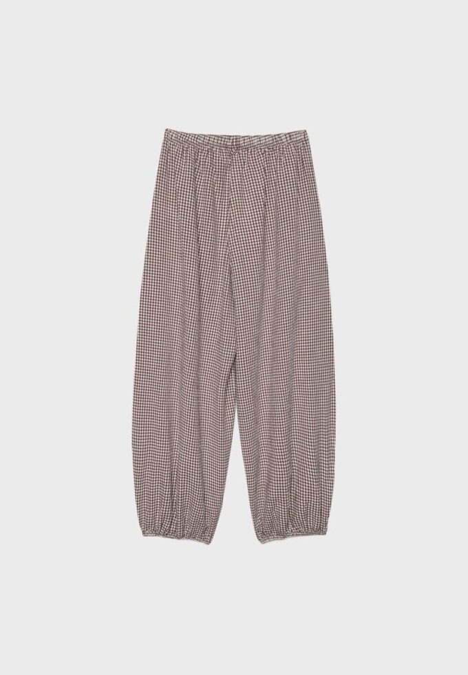 Pantaloni voluminoși din poplin Pantaloni voluminoși din poplin