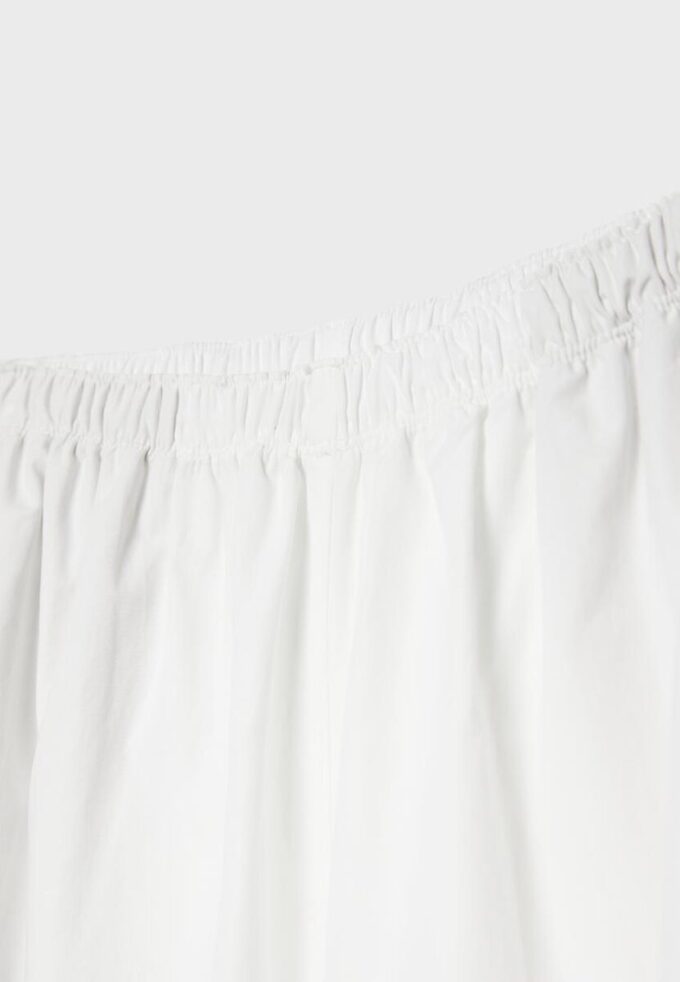 Pantaloni voluminoși din poplin Pantaloni voluminoși din poplin