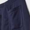 Pantaloni wide leg din pluș cu detalii de bordură