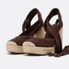 Pantofi cu platforme din iută, cu șireturi Pantofi cu platforme din iută, cu șireturi