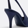 Pantofi cu toc cu efect de satin