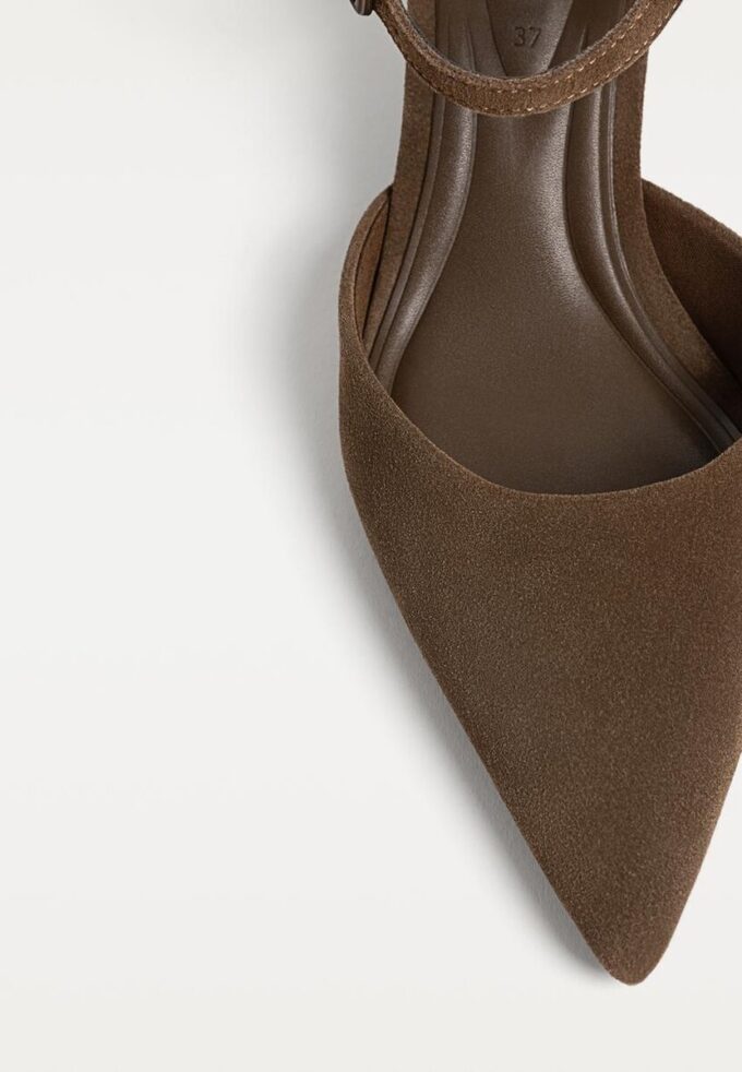Pantofi din piele cu toc mic