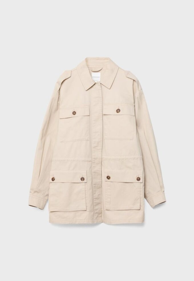 Parka din bumbac cu buzunare Parka din bumbac cu buzunare