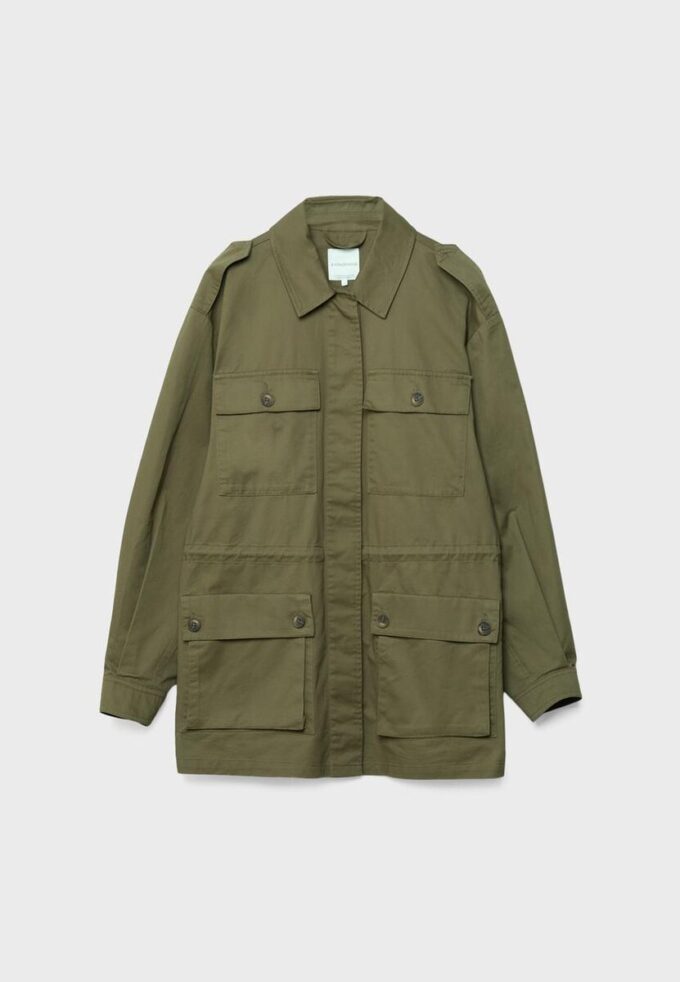 Parka din bumbac cu buzunare Parka din bumbac cu buzunare