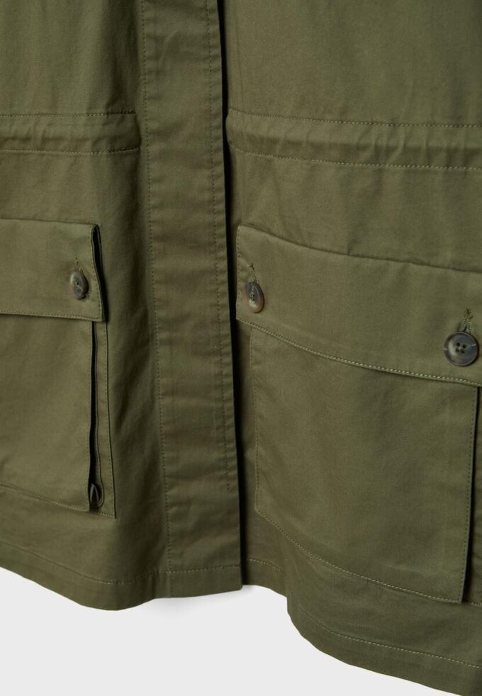 Parka din bumbac cu buzunare Parka din bumbac cu buzunare