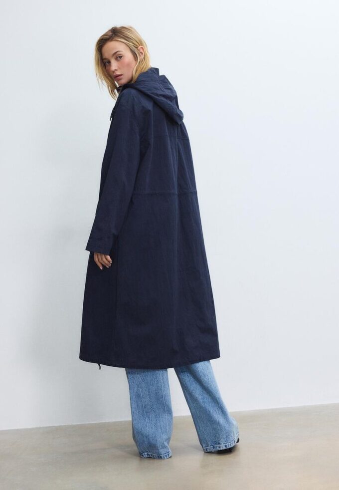 Parka lungă și fluidă Parka lungă și fluidă