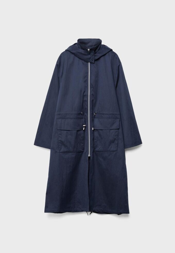 Parka lungă și fluidă Parka lungă și fluidă