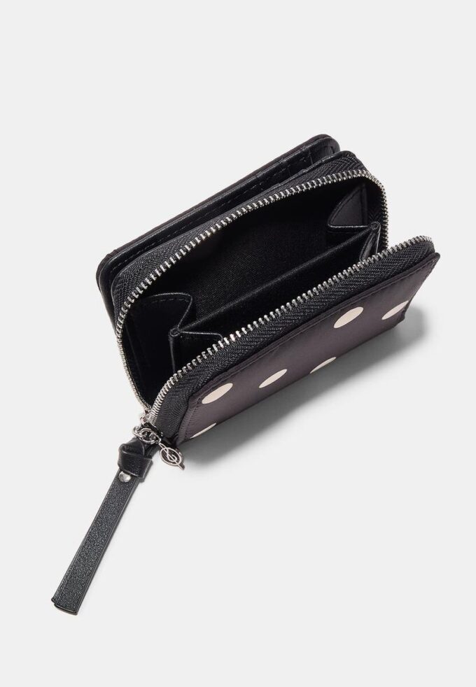 Portofel cu buzunare pentru carduri cu buline Portofel cu buzunare pentru carduri cu buline