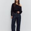 Pulover asimetric din tricot Pulover asimetric din tricot