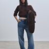 Pulover asimetric din tricot Pulover asimetric din tricot