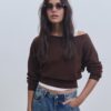 Pulover asimetric din tricot Pulover asimetric din tricot