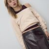 Pulover asimetric din tricot Pulover asimetric din tricot
