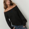 Pulover asimetric din tricot Pulover asimetric din tricot
