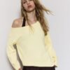 Pulover asimetric din tricot Pulover asimetric din tricot