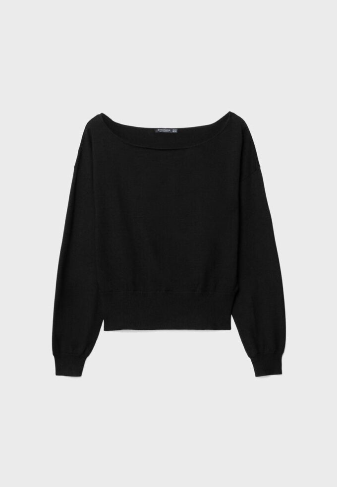 Pulover asimetric din tricot Pulover asimetric din tricot