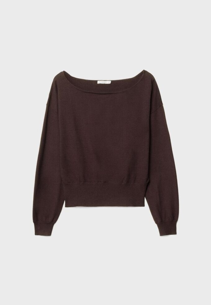 Pulover asimetric din tricot Pulover asimetric din tricot