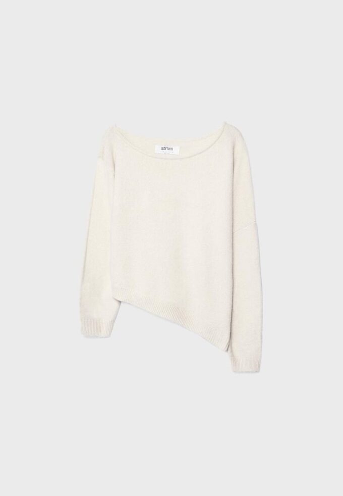 Pulover asimetric din tricot Pulover asimetric din tricot