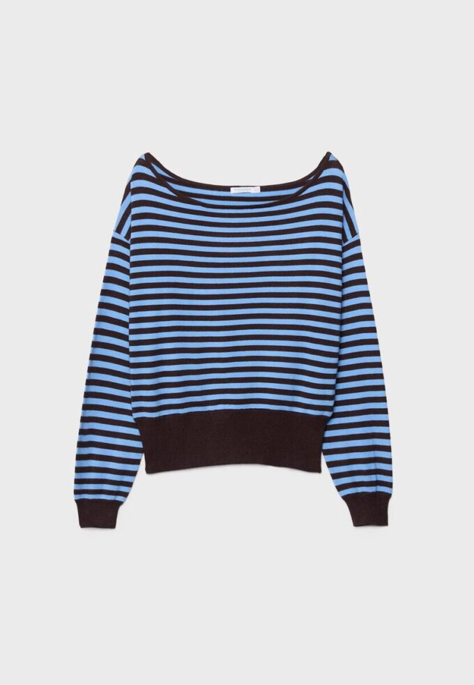 Pulover asimetric din tricot Pulover asimetric din tricot