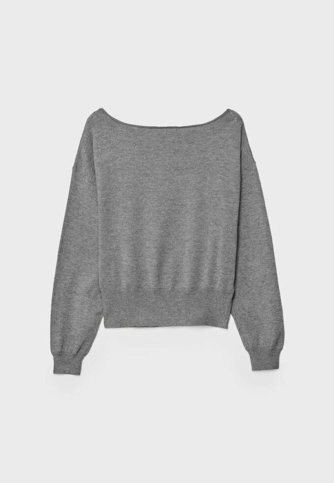 Pulover asimetric din tricot