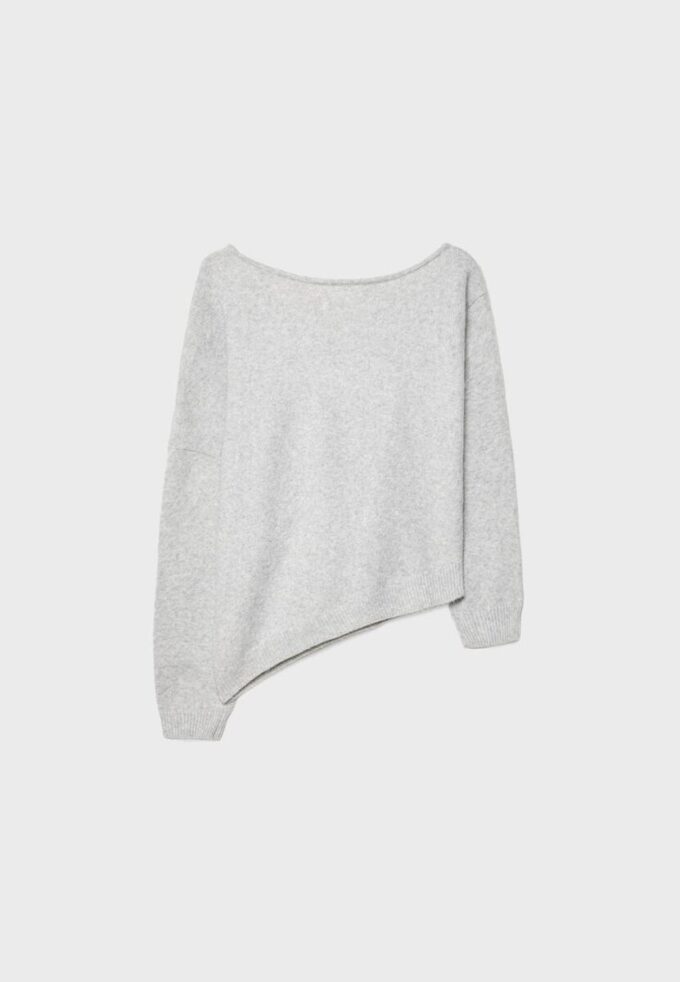 Pulover asimetric din tricot Pulover asimetric din tricot