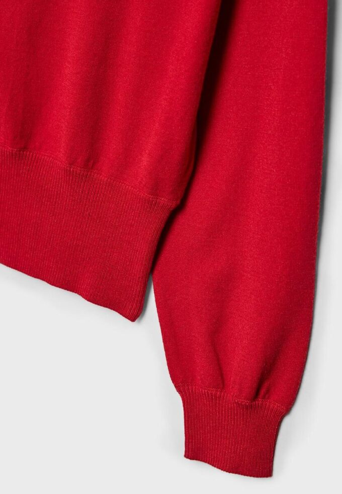 Pulover asimetric din tricot