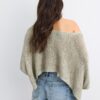 Pulover de articole de bază din tricot cu capă Pulover de articole de bază din tricot cu capă