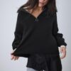 Pulover din tricot cu fermoar Pulover din tricot cu fermoar