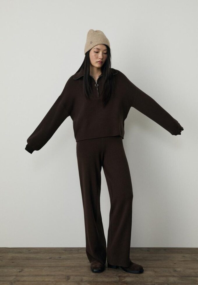 Pulover din tricot cu fermoar Pulover din tricot cu fermoar