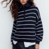 Pulover din tricot cu fermoar Pulover din tricot cu fermoar