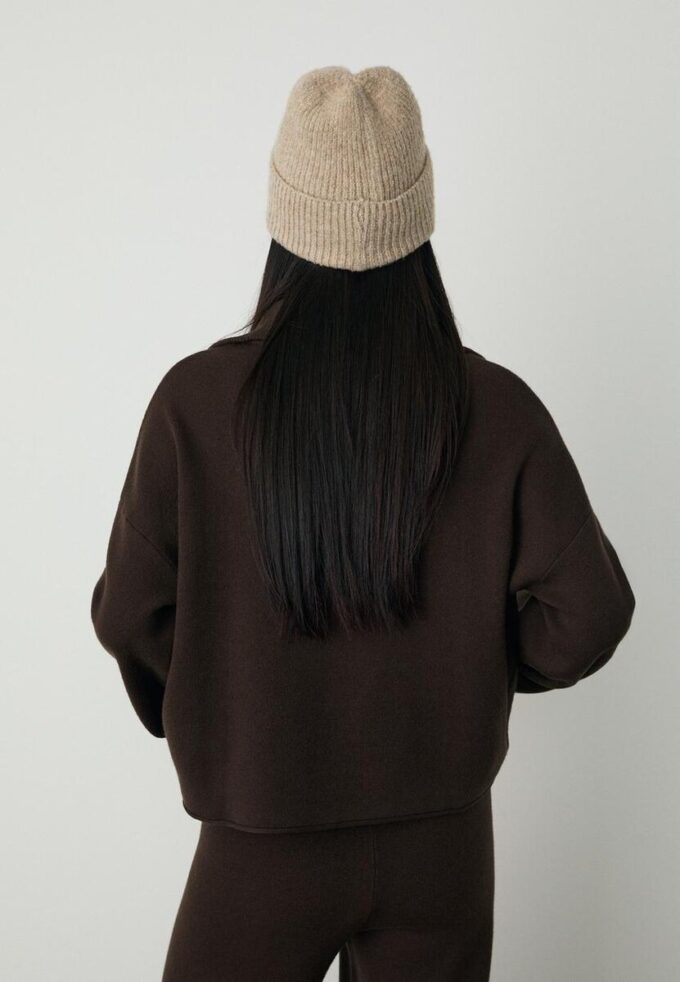 Pulover din tricot cu fermoar Pulover din tricot cu fermoar