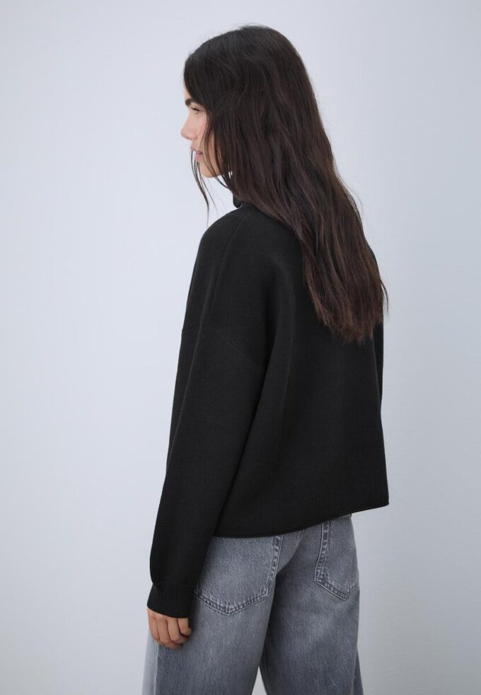 Pulover din tricot cu fermoar Pulover din tricot cu fermoar