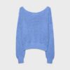 Pulover din tricot cu guler barcă Pulover din tricot cu guler barcă