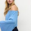 Pulover din tricot cu mâneci largi Pulover din tricot cu mâneci largi