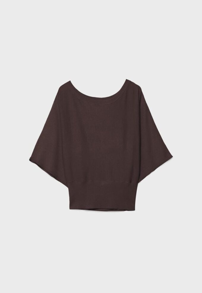 Pulover din tricot cu mâneci largi Pulover din tricot cu mâneci largi