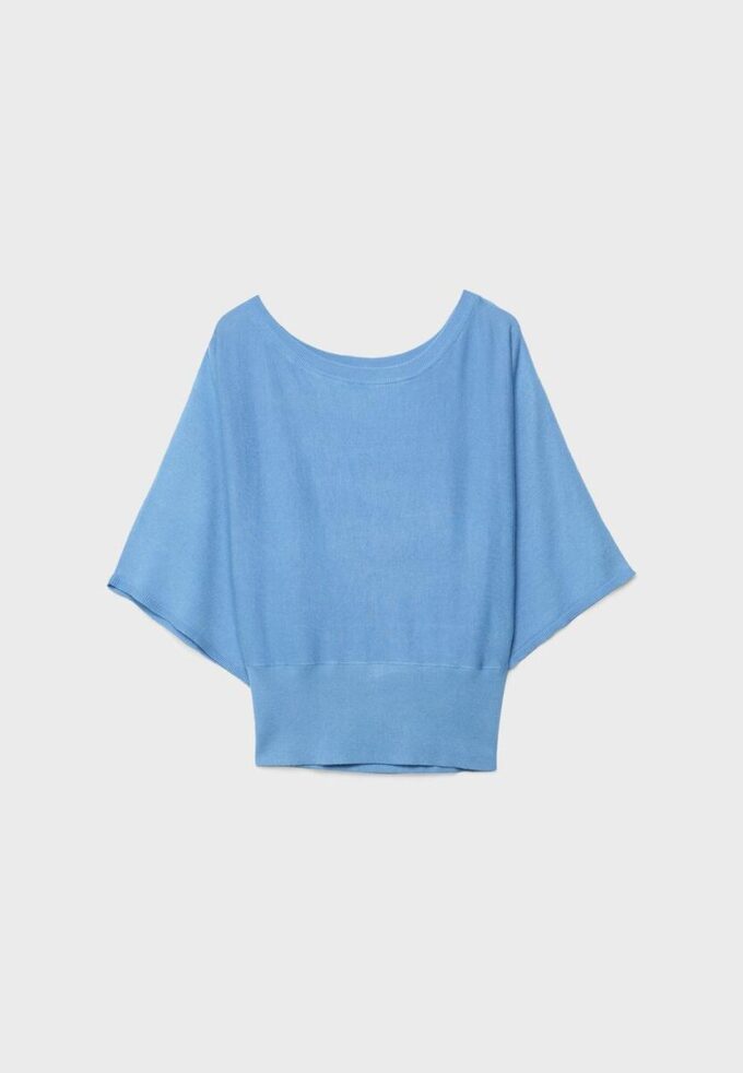 Pulover din tricot cu mâneci largi Pulover din tricot cu mâneci largi