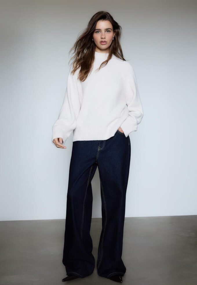 Pulover simplu din tricot Pulover simplu din tricot