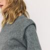 Pulover tricotat cu umeri căptușiți Pulover tricotat cu umeri căptușiți