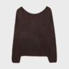 Pulover tricotat Soft-Touch cu guler barcă Pulover tricotat Soft-Touch cu guler barcă