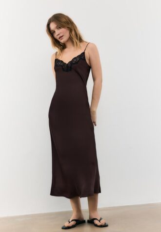 Rochie camisole din satin